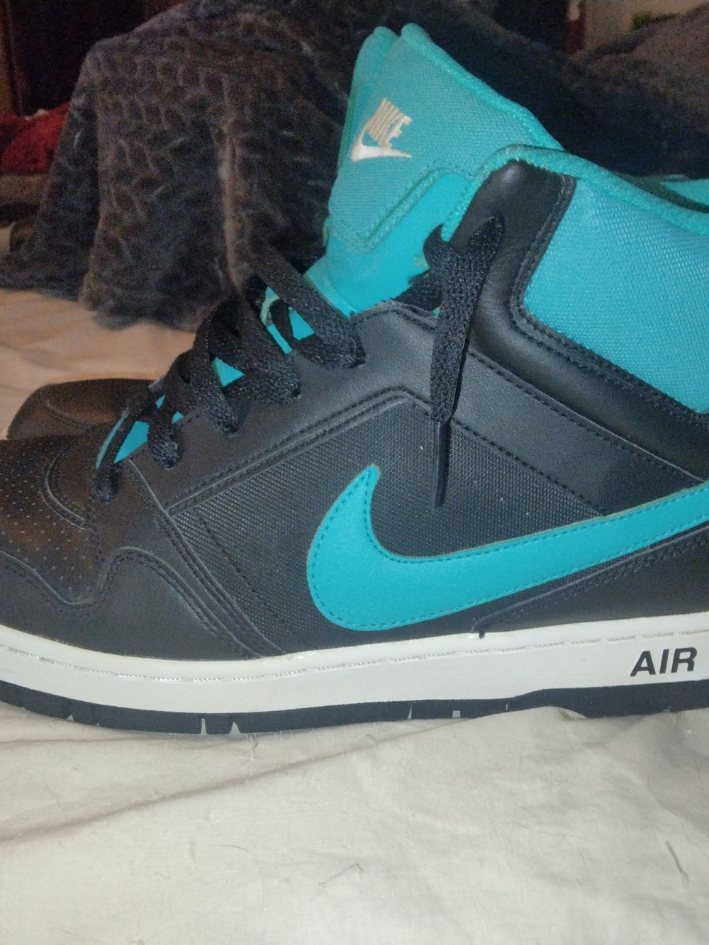Nike Prestige III High Tops Teal & Black - 12